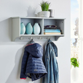 Polar Coat Hook Storage Shelf Unit