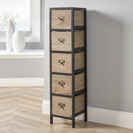 Derwent 5 Drawer Chest Storage Unit