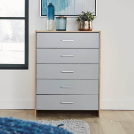 Stratford Chest of 5 Drawers Bedroom Storage Unit - thumbnail 1