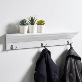 Cornice Coat Hook Shelf Storage Unit