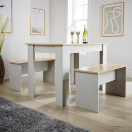 Camden Dining Table and Bench Set - thumbnail 3