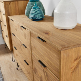 Acadia Modern Industrial 6 Drawer Chest - thumbnail 3