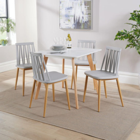 Trinity Table and 4 Lucy Chairs Dining Set - thumbnail 1