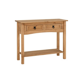 Corona 2 Drawer Console Table With Shelf - thumbnail 2