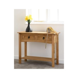 Corona 2 Drawer Console Table With Shelf - thumbnail 1