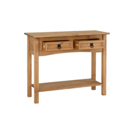 Corona 2 Drawer Console Table With Shelf - thumbnail 3