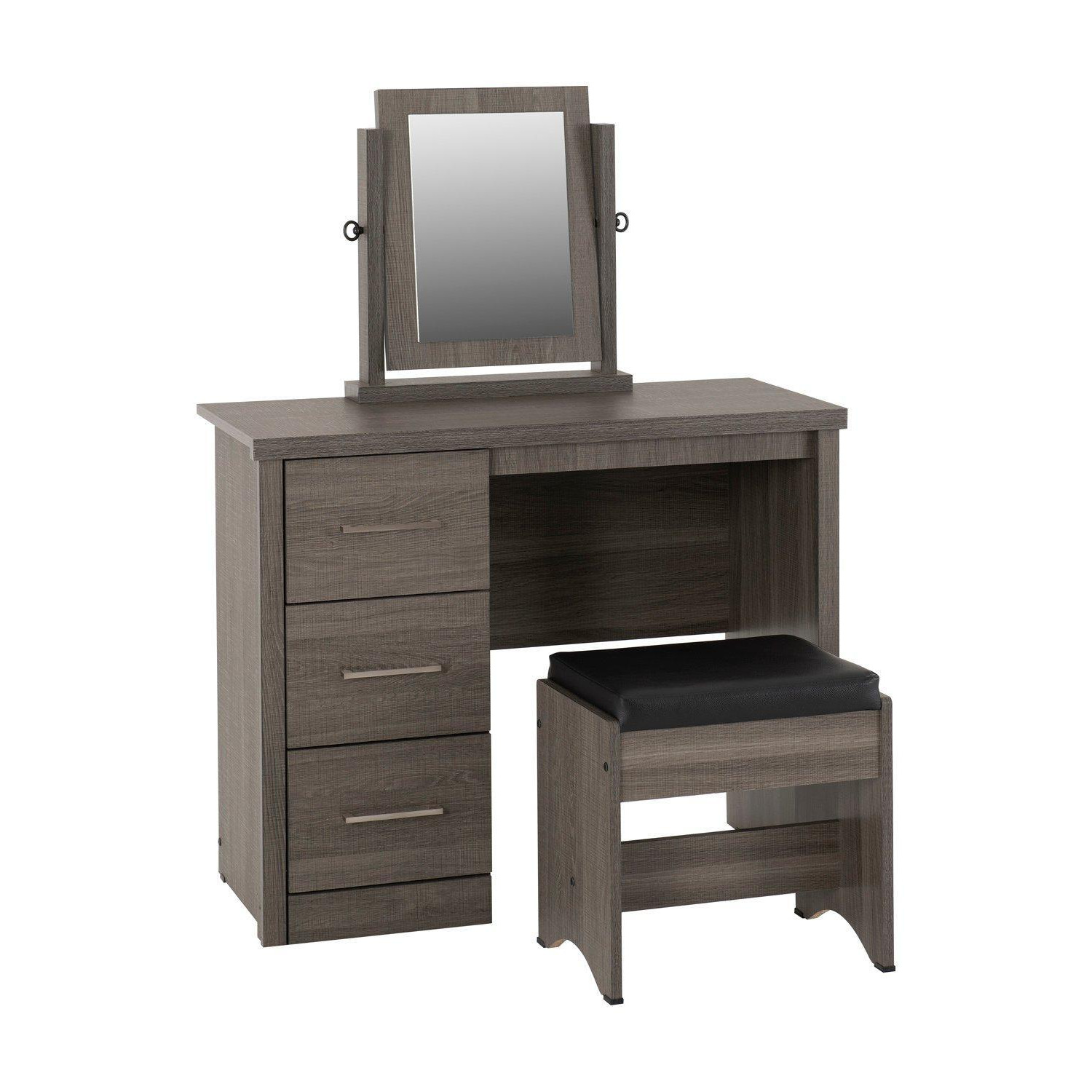Lisbon 3 Piece Dressing Table Set with Mirror - image 1