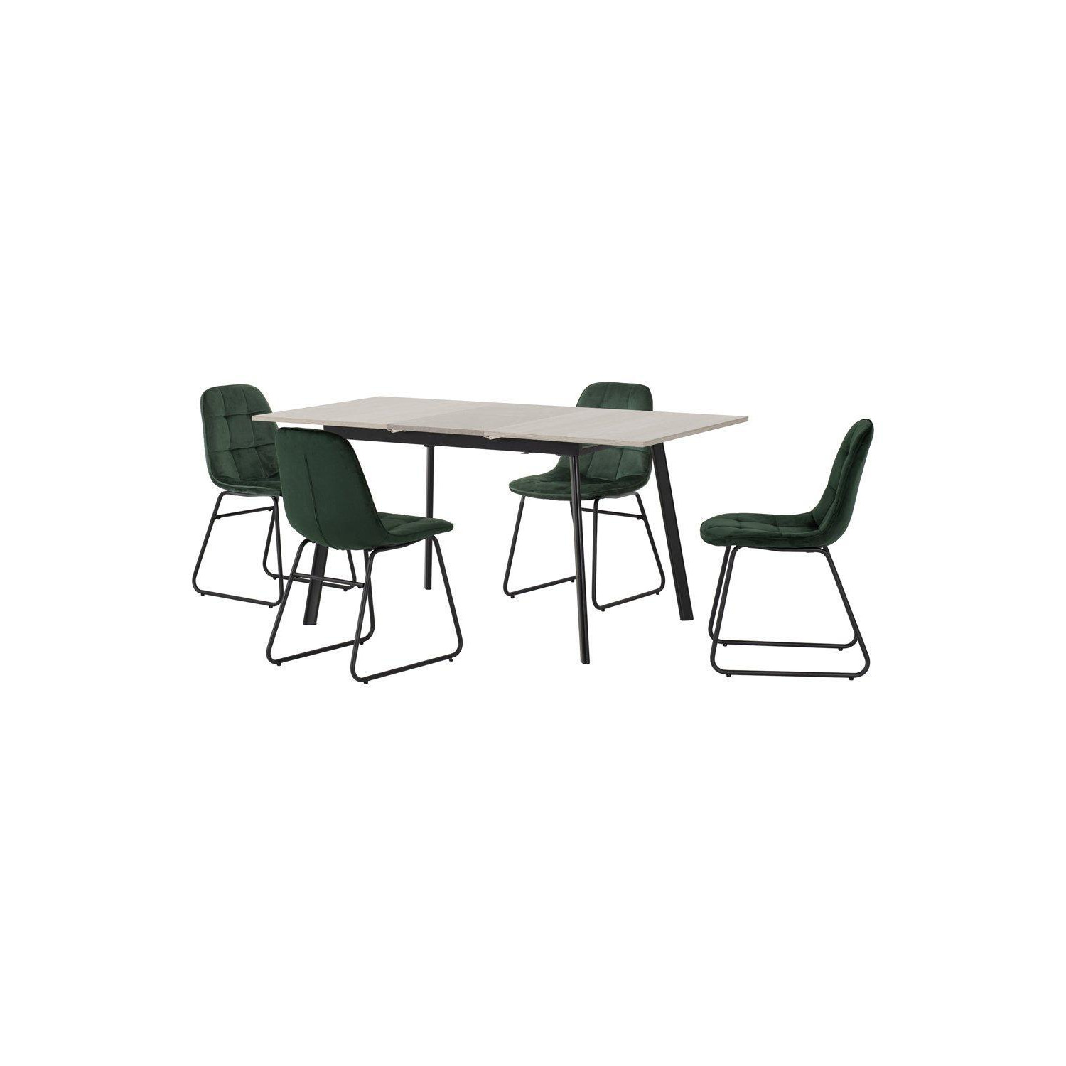 Avery Extending Dining Set with Lukas Chairs - image 1