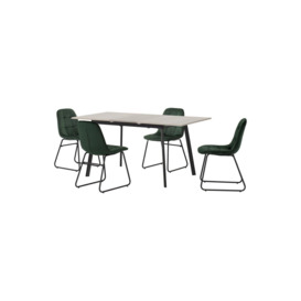 Avery Extending Dining Set with Lukas Chairs - thumbnail 1