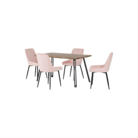 Quebec Straight Edge Dining Set with Avery Chairs - thumbnail 1