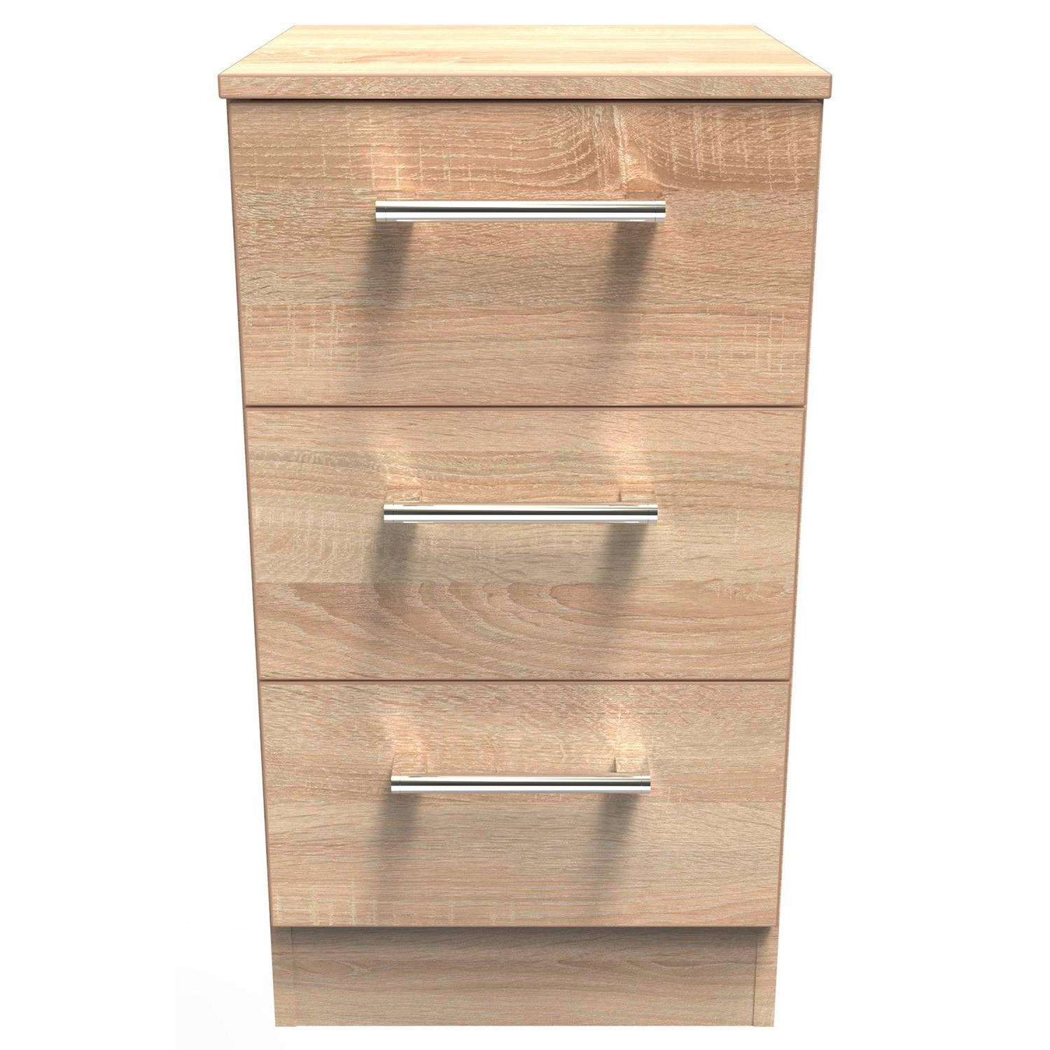 Cornwall 3 Drawer Bedside Cabinet (Ready Assembled) - image 1