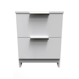 Poole 2 Drawer Bedside Cab(Ready Assembled)