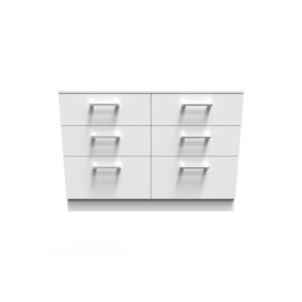 Cornwall 6 Drawer Wide Chest (Ready Assembled) - thumbnail 1