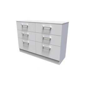 Cornwall 6 Drawer Wide Chest (Ready Assembled) - thumbnail 3