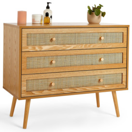 3 Drawer Rattan Chest of Drawers