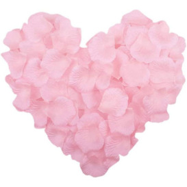 500pcs Light Pink Silk Rose Petals Wedding Mothers Day Wedding Confetti Anniversary Table Decorations - thumbnail 2