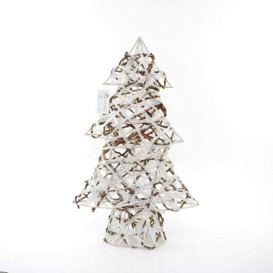Pre-Lit Tabletop Centrepieces Snowman/Tree/Reindeer Twig Rattan with Warm White LEDs Christmas Holiday Decoration - thumbnail 2