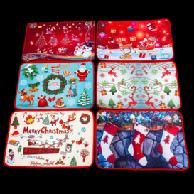 1 x Christmas Doormat Christmas Theme Printed Soft Anti-Slip Floor Mats Rugs Merry Christmas Indoor Outdoor Entrance Bathr - thumbnail 2