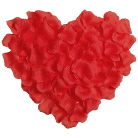 200pcs Red Silk Rose Petals Wedding Mothers Day Wedding Confetti Anniversary Table Decorations - thumbnail 1