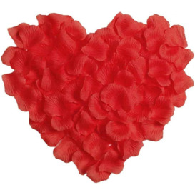 200pcs Red Silk Rose Petals Wedding Mothers Day Wedding Confetti Anniversary Table Decorations - thumbnail 2