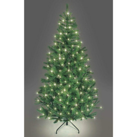 12FT Prelit Green Alaskan Pine Christmas Tree Warm White LEDs - thumbnail 1