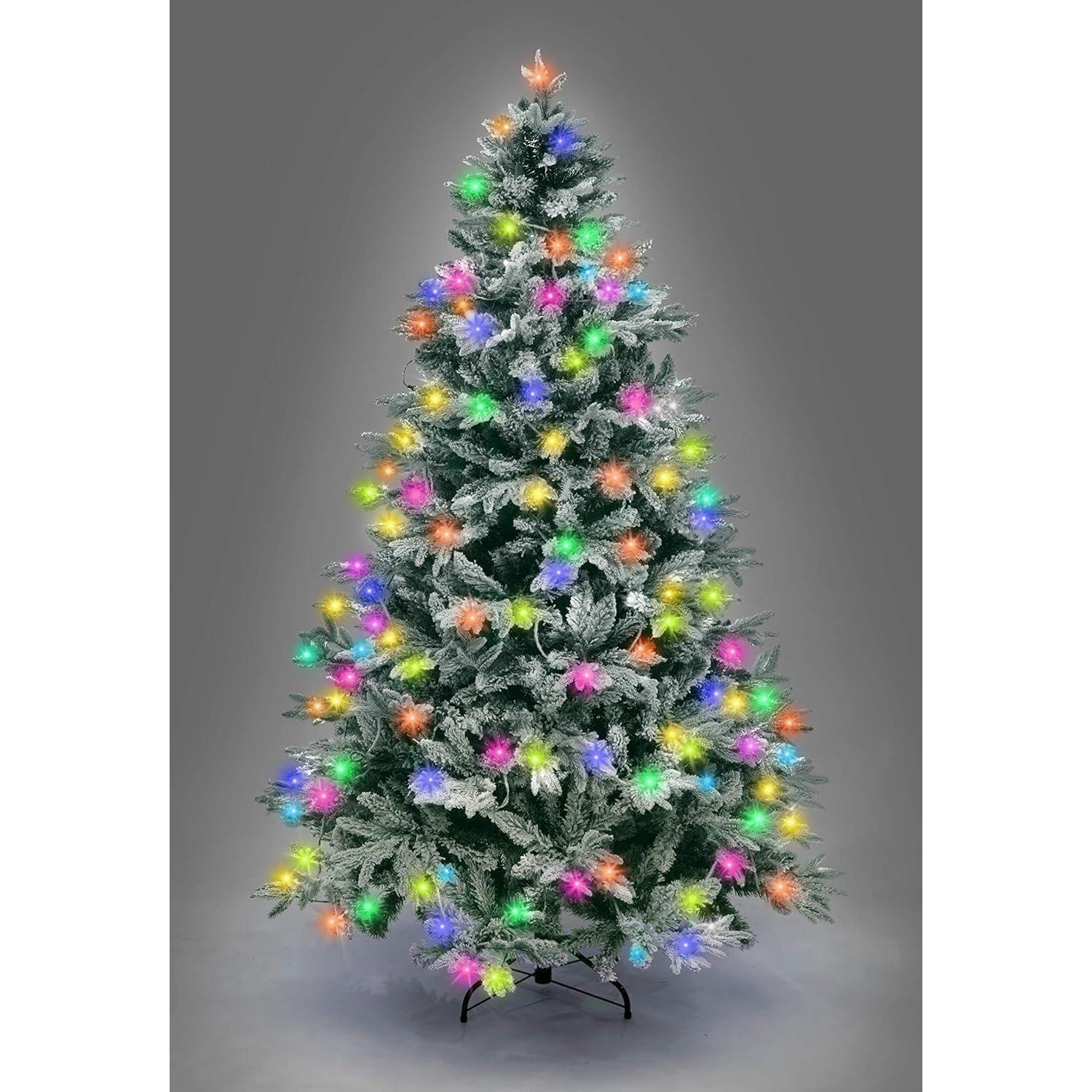 10FT Prelit Green Lapland Fir Christmas Tree Multicolour LEDs - image 1