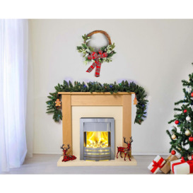 2m Prelit Imperial Pine Green W/Multicolour Leds Christmas Christmas Garland - thumbnail 3