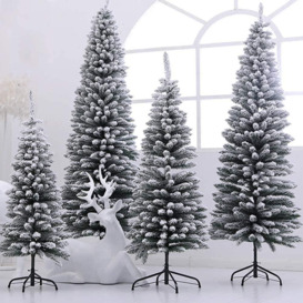 4FT Snow Flocked Pencil Cristmas Tree - thumbnail 3