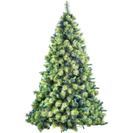 8FT Prelit Green Kentucky Christmas Tree Warm White LEDs - thumbnail 3