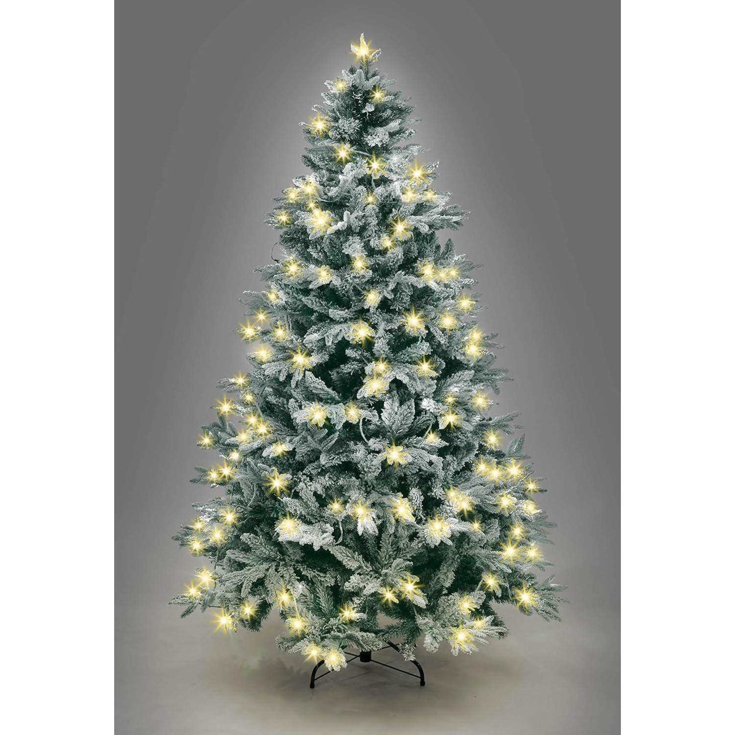 10FT Prelit Green Lapland Fir Christmas Tree Warm White LEDs - image 1