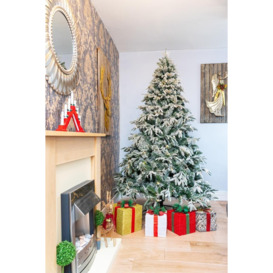 10FT Prelit Green Lapland Fir Christmas Tree Warm White LEDs - thumbnail 3