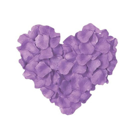 100pcs Light Purple Silk Rose Petals Wedding Mothers Day Wedding Confetti Anniversary Table Decorations - thumbnail 1