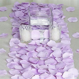 100pcs Light Purple Silk Rose Petals Wedding Mothers Day Wedding Confetti Anniversary Table Decorations - thumbnail 3