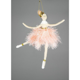 Ballerina Pink 14x20cm - Christmas Hanging Decoration - thumbnail 3