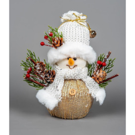 19cm Snowman - Decorative Free Standing Figurine - thumbnail 2