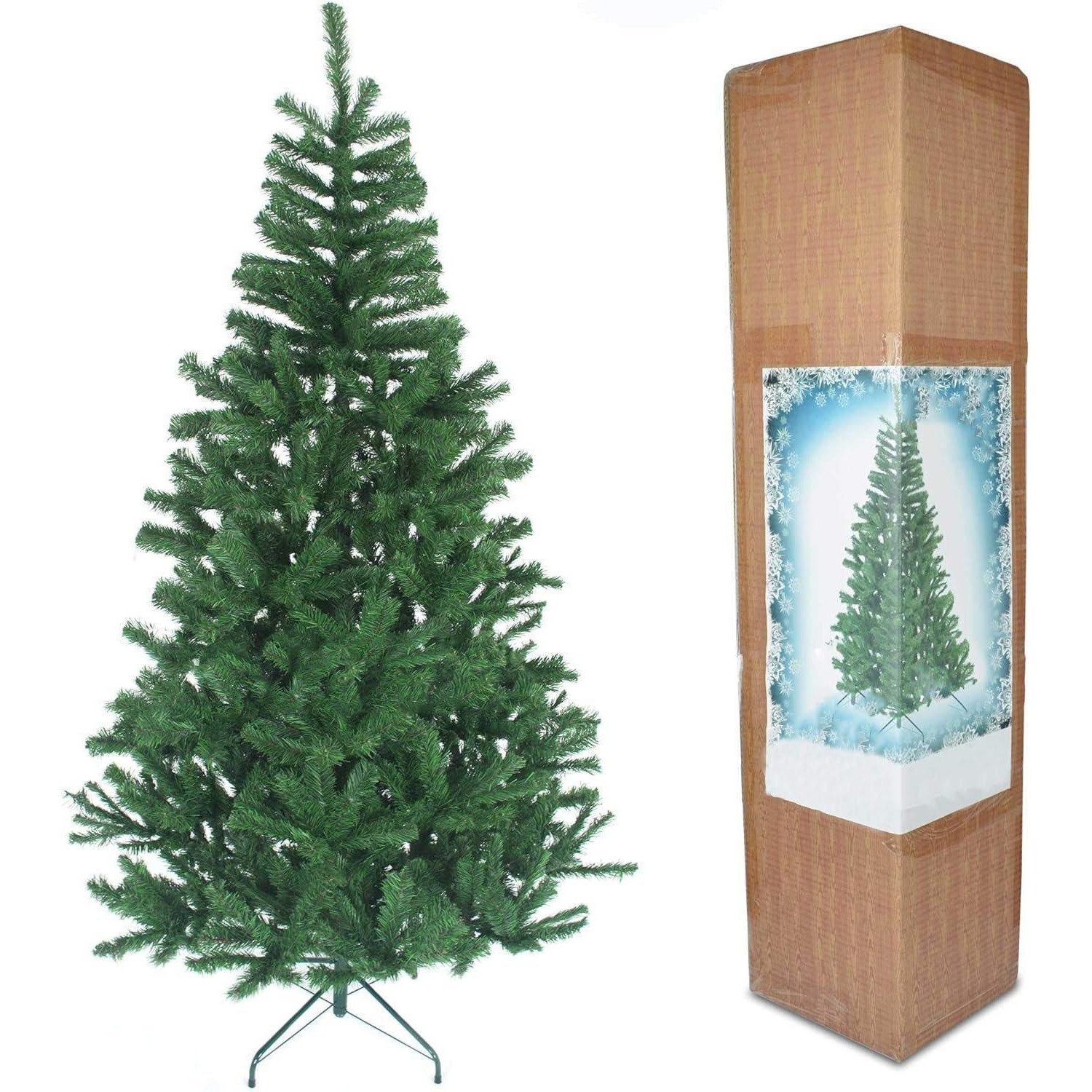 4FT Green Pine Christmas Tree with classic pine tips - image 1