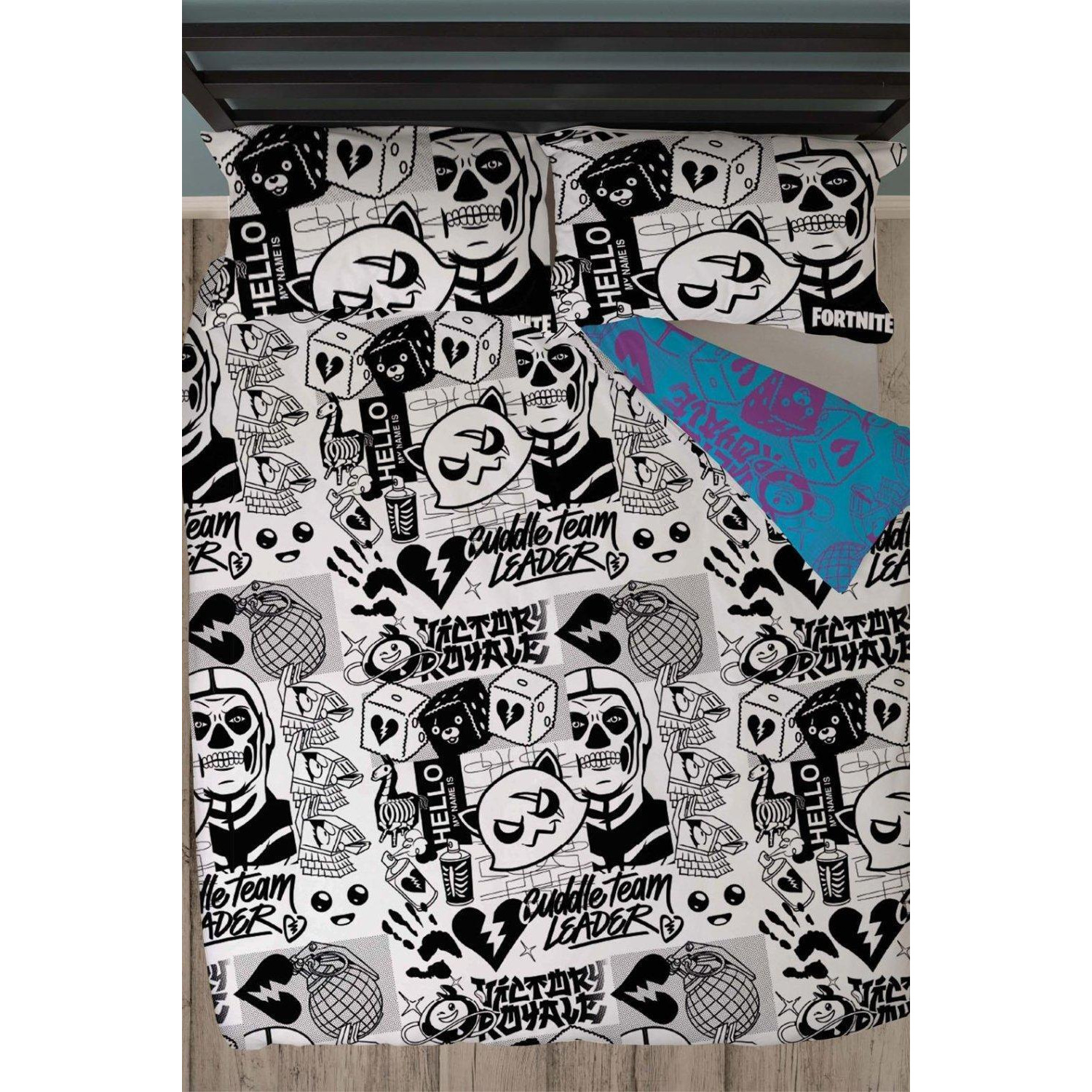 Fortnite Duvet Cover Pillowcase Quilt Double Game Kids Childrens Bedding Set