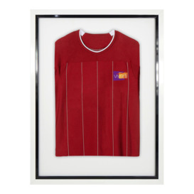 Standard Mounted Sports Shirt Display Frame with White Frame and Black Inner Frame 60 x 80cm - thumbnail 1
