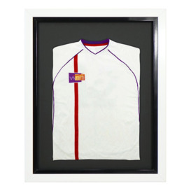 Standard Mounted Sports Shirt Display Frame with White Frame and Black Inner Frame 40 x 50cm