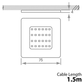 6x ALUMINIUM Ultra-Slim Square Under Cabinet Kitchen Light & Driver Kit - Natural White LED - thumbnail 3