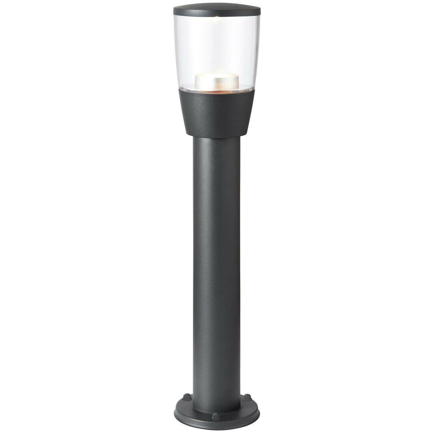 Outdoor Post Bollard Light Anthracite 0.5m LED Garden Driveway Foot Path Lamp - image 1