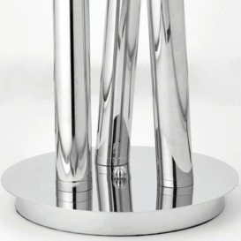 Standing Floor & Table Lamp Set Chrome & Acrylic Multi Arm Icicle Spike Light - thumbnail 3