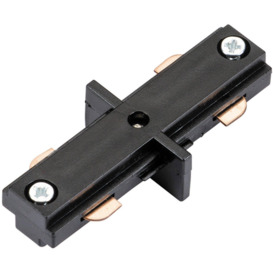 Commercial Track Light Internal Connector - 80mm Length - Black Pc Rail System - thumbnail 3