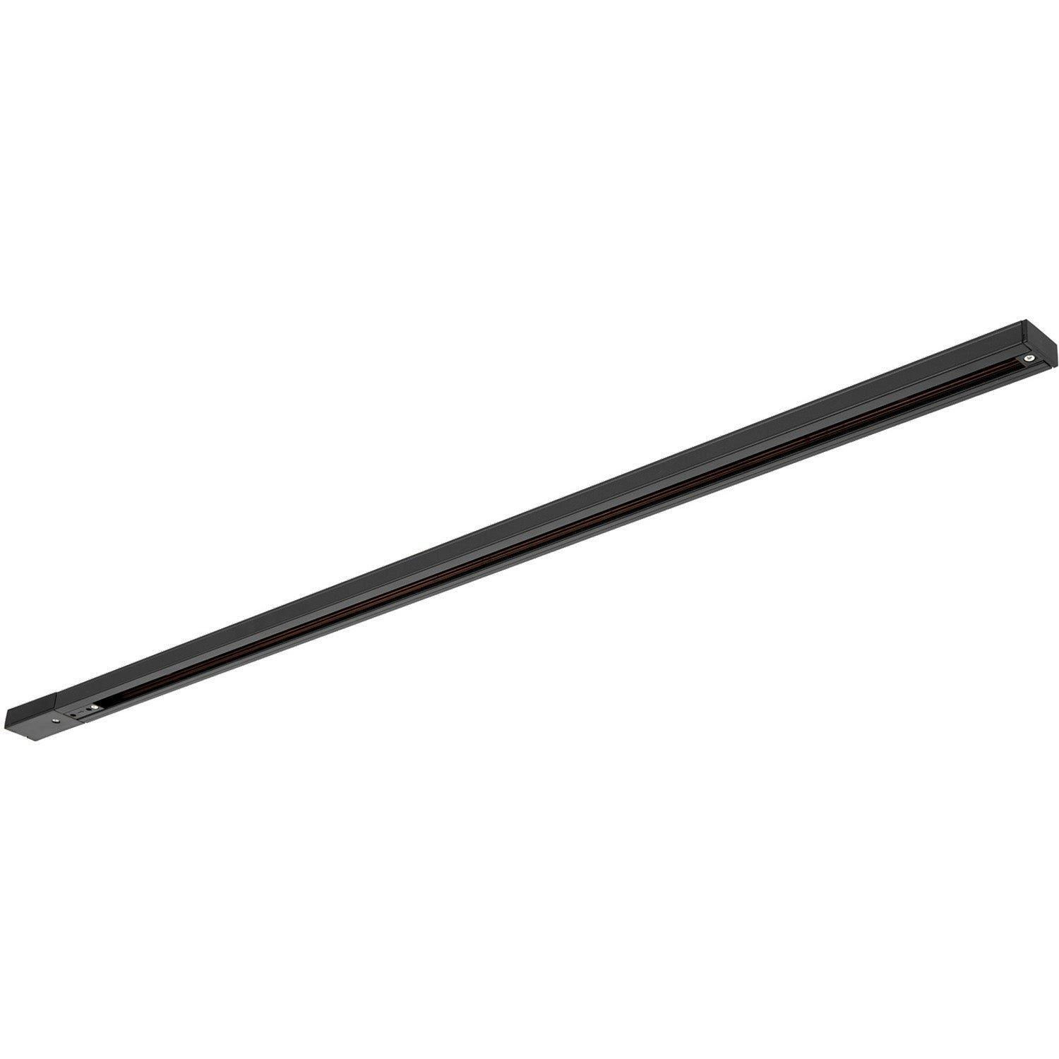 2m Commercial Lighting Display Track - Live & Dead Ends - Black - Single Circuit - image 1