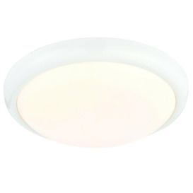 Round LED Flush Ceiling Light 15W Colour Changing White Gloss Indoor Bulkhead - thumbnail 3