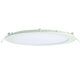 Ultra Slim Round Flush Ceiling Light 18W Cool White LED 4000k Corridor Lamp - thumbnail 3