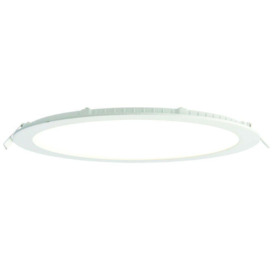 Ultra Slim Round Flush Ceiling Light 24W Cool White LED 4000k Corridor Lamp - thumbnail 1