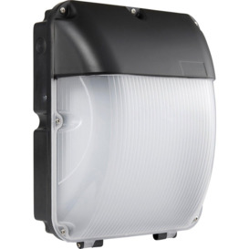 Outdoor Wall Mounted Bulkhead Light - 30W Cool White LED - Photocell Sensor - thumbnail 3