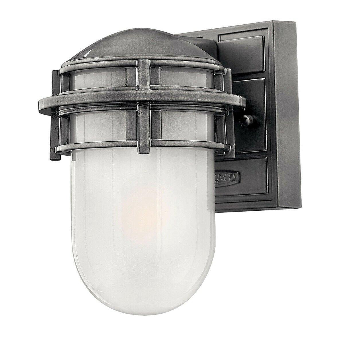 Outdoor IP44 Wall Light Sconce Hematite LED E27 60W Bulb External d01453