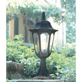Outdoor IP44 1 Bulb Wall Ground Pedestal Lamp Light Black LED E27 100W d02084 - thumbnail 2